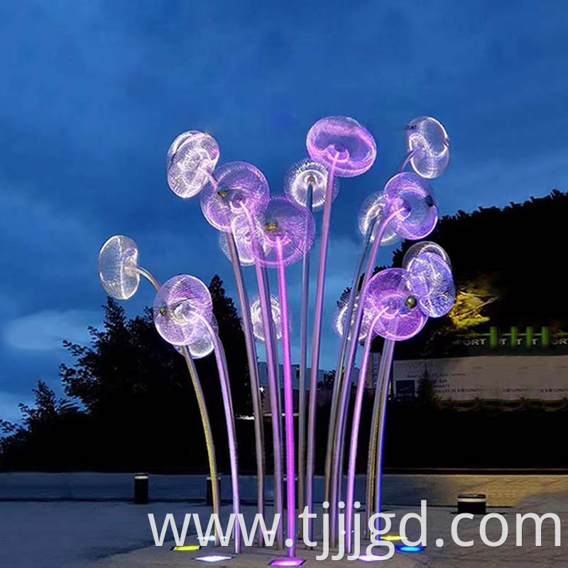 Outdoor Stainless Steel Jellyfish Sculpture